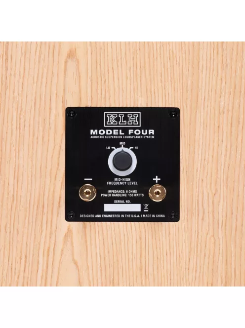 KLH MODEL FOUR - pereche de difuzoare Hi-Fi 3-căi, cu suspensie acustică, carcasă închisă, cu bază înclinată - Stejar Alb