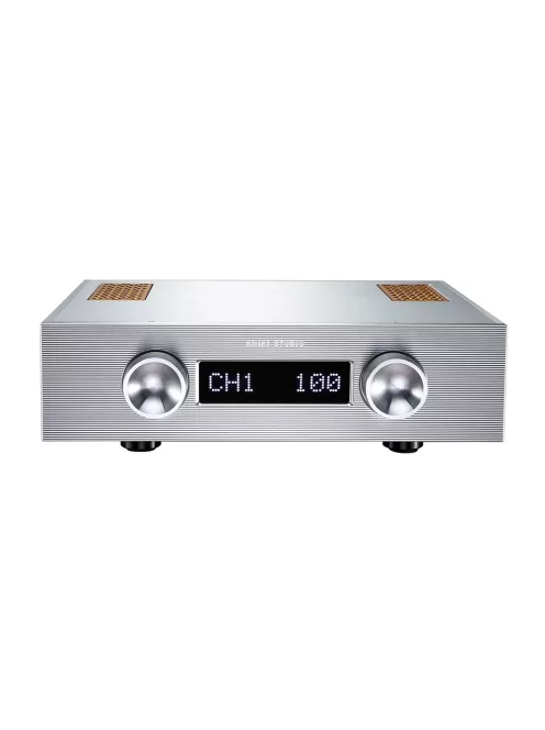 KINKI STUDIO EX-M1+ - Amplificator stereo integrat desktop de înaltă calitate - Argint - NEW