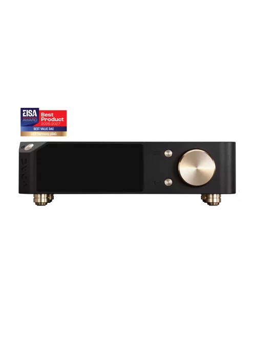 LAIV HARMONY uDAC - DAC compact de birou de calitate premium 768kHz DSD256 cu telecomandă și convertor XLR-RCA - Negru