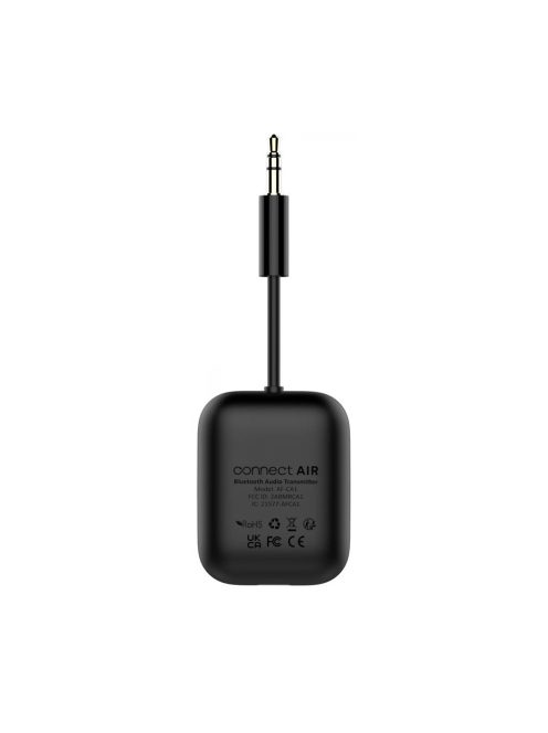 MEE AUDIO CONNECT AIR - Adaptor și transmițător audio wireless în zbor pentru AirPods și alte căști Bluetooth cu latență redusă aptX - Negru