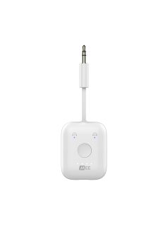   MEE AUDIO CONNECT AIR - Adaptor și transmițător audio wireless în zbor pentru AirPods și alte căști Bluetooth cu latență redusă aptX - Alb