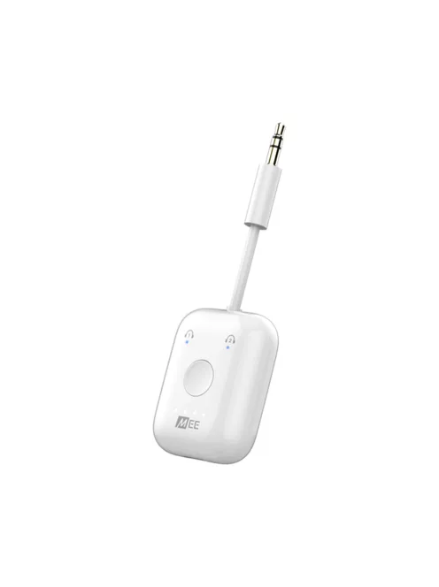 MEE AUDIO CONNECT AIR - Adaptor și transmițător audio wireless în zbor pentru AirPods și alte căști Bluetooth cu latență redusă aptX - Alb