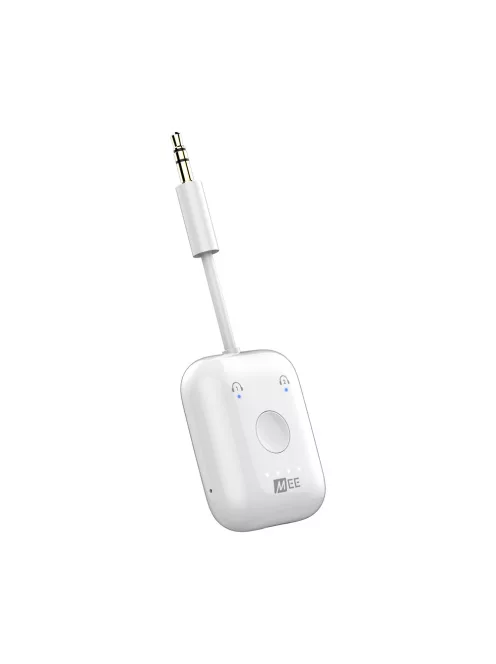 MEE AUDIO CONNECT AIR - Adaptor și transmițător audio wireless în zbor pentru AirPods și alte căști Bluetooth cu latență redusă aptX - Alb
