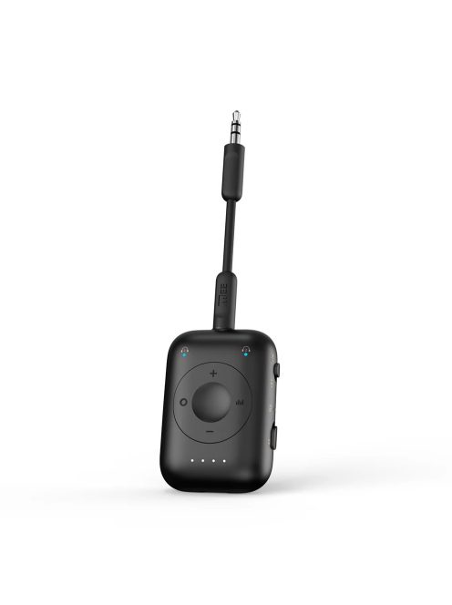 MEE AUDIO CONNECT AIR PRO - Transmițător și receptor audio wireless cu aptX Low Latency pentru zbor și ascultare de muzică acasă - Negru