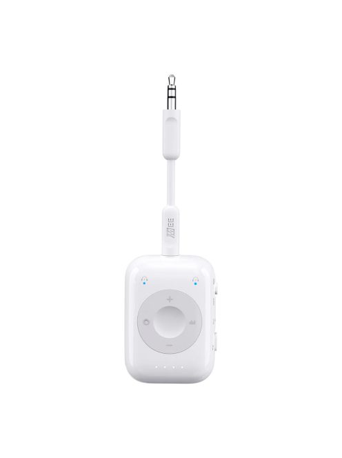 MEE AUDIO CONNECT AIR PRO - Transmițător și receptor audio wireless cu aptX Low Latency pentru zbor și ascultare de muzică acasă - Alb