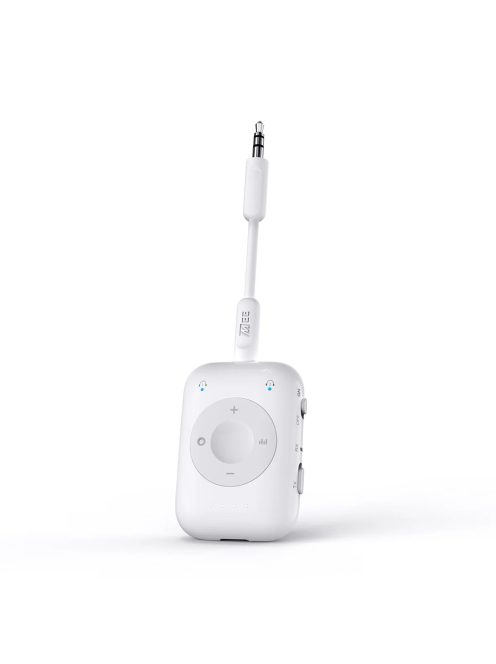 MEE AUDIO CONNECT AIR PRO - Transmițător și receptor audio wireless cu aptX Low Latency pentru zbor și ascultare de muzică acasă - Alb