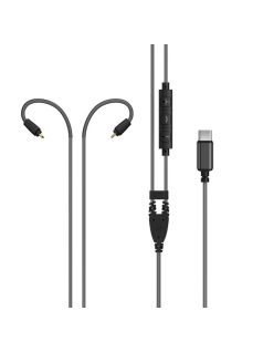   MEE AUDIO USB-C PRO CABLE - Cablu USB Type-C pentru căști cu microfon și telecomandă pentru monitoarele in-ear MX Pro și M6 Pro - Negru