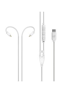   MEE AUDIO USB-C PRO CABLE - Cablu USB Type-C pentru căști cu microfon și telecomandă pentru monitoarele in-ear MX Pro și M6 Pro - Transparent