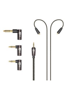   MEE AUDIO UNIVERSAL BALANCED MMCX AUDIO CABLE - Cablul OFC balansat de 2,5 mm acoperit cu argint  cu adaptoare stereo 3,5 mm / balansate și 4,4 mm balansate