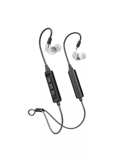   MEE AUDIO M6 PRO BT - Monitor de ureche conceput pentru uz profesional și casnic cu cablu tradițional și Bluetooth BT3 - Transparent
