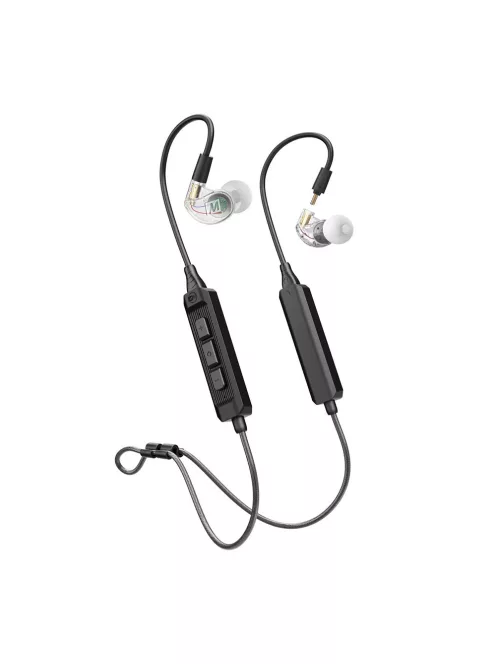 MEE AUDIO M6 PRO BT - Monitor de ureche conceput pentru uz profesional și casnic cu cablu tradițional și Bluetooth BT3 - Transparent