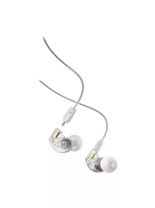MEE AUDIO M6 PRO MKII - Căști intraauriculare profesionale cu izolare a zgomotului și cablu detașabil - Transparent