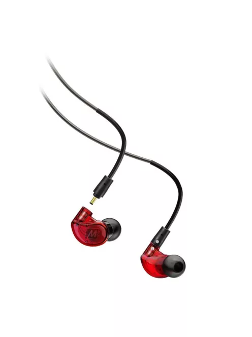 MEE AUDIO M6 PRO MKII - Căști intraauriculare profesionale cu izolare a zgomotului și cablu detașabil - Roșu