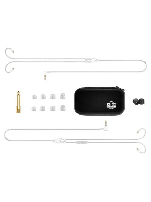 MEE AUDIO MX4 PRO - Căști intraauriculare hibride modulare cu patru drivere dinamice - Transparent