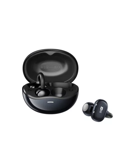MEE AUDIO PEBBLES AIR - Complet wireless, cu agățare pe ureche (earclip), design deschis, căști Bluetooth 5.3 cu IPX4 și conectivitate multipunct - Onyx