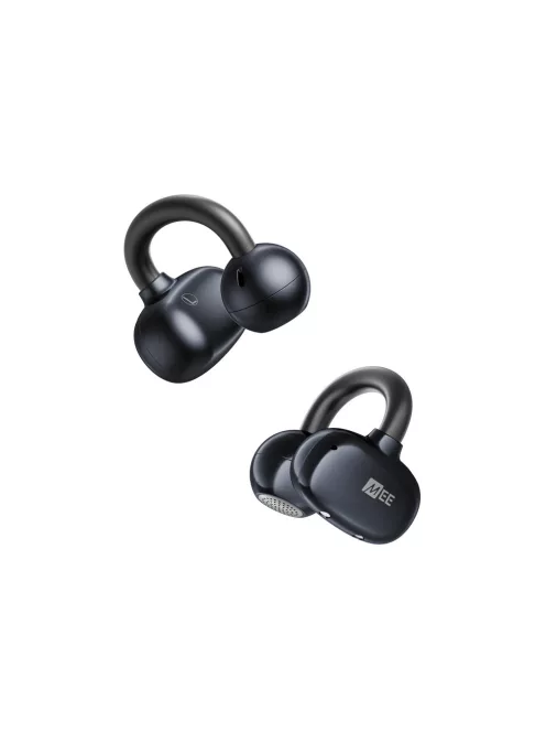 MEE AUDIO PEBBLES AIR - Complet wireless, cu agățare pe ureche (earclip), design deschis, căști Bluetooth 5.3 cu IPX4 și conectivitate multipunct - Onyx