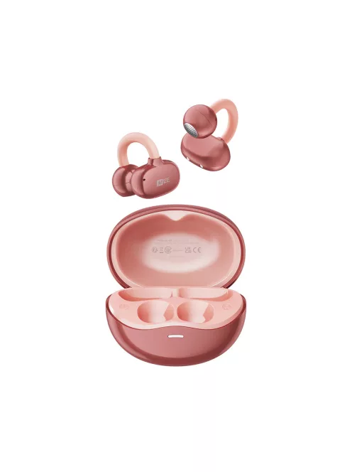 MEE AUDIO PEBBLES AIR - Complet wireless, cu agățare pe ureche (earclip), design deschis, căști Bluetooth 5.3 cu IPX4 și conectivitate multipunct - Aur Roz