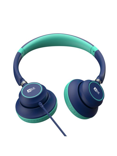 MEE AUDIO KIDJAMZ KJ45 - Căști cu fir pentru copii cu ascultare în condiții de siguranță, cu limitator de volum și microfon - Albastru