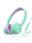 MEE AUDIO KIDJAMZ KJ45 - Căști cu fir pentru copii cu ascultare în condiții de siguranță, cu limitator de volum și microfon - Mentă