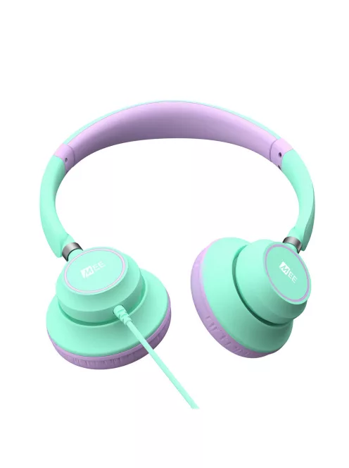 MEE AUDIO KIDJAMZ KJ45 - Căști cu fir pentru copii cu ascultare în condiții de siguranță, cu limitator de volum și microfon - Mentă