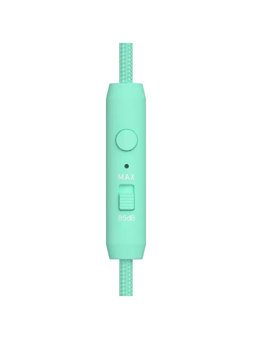 MEE AUDIO KIDJAMZ KJ45 - Căști cu fir pentru copii cu ascultare în condiții de siguranță, cu limitator de volum și microfon - Mentă