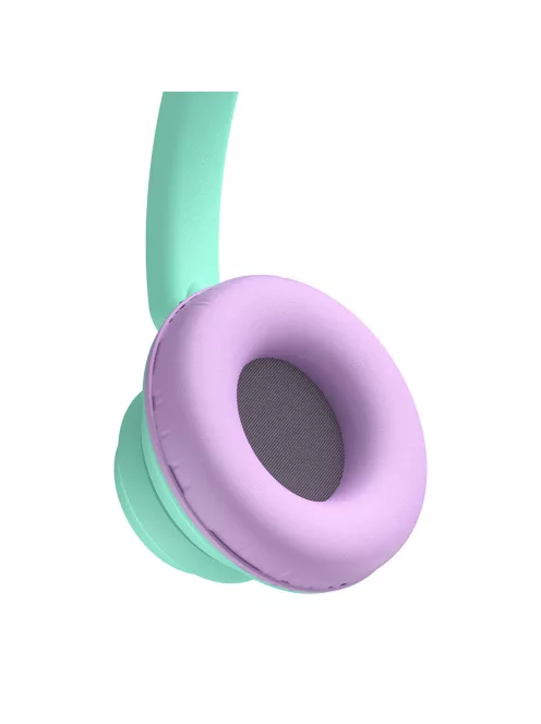 MEE AUDIO KIDJAMZ KJ45 - Căști cu fir pentru copii cu ascultare în condiții de siguranță, cu limitator de volum și microfon - Mentă