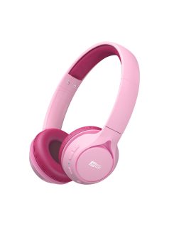   MEE AUDIO KIDJAMZ KJ45BT - Căști Bluetooth de ascultare sigură pentru copii cu limitator de volum și microfon - Roz