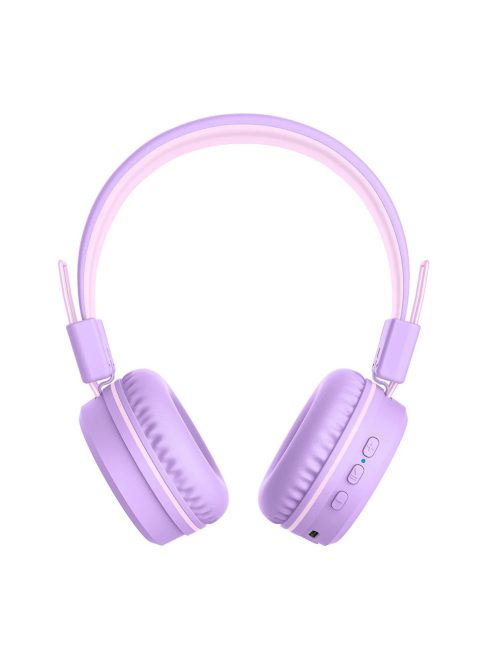 ME AUDIO KIDJAMZ KJ55BT - Căști Bluetooth cu microfon pentru copii cu presiune sonoră limitată - Levendula