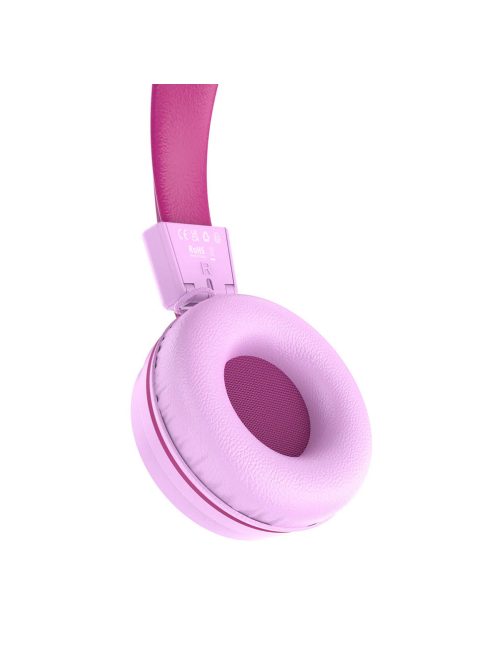 ME AUDIO KIDJAMZ KJ55BT - Căști Bluetooth cu microfon pentru copii cu presiune sonoră limitată - Roz