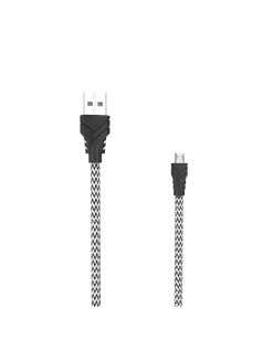 AWEI CL-800 - Cablu MicroUSB împletitură 1m - Alb