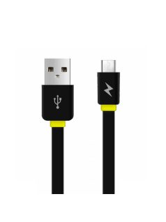 AWEI CL-950 - Cablu plat MicroUSB 1m - Negru