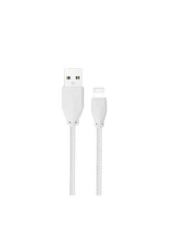   AWEI CL-981 - Cablu USB Lightning împletit cu împletitură de 1m - Alb