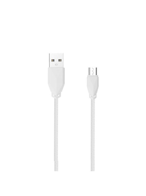 AWEI CL-982 - Cablu microUSB împletitură 1m - Alb
