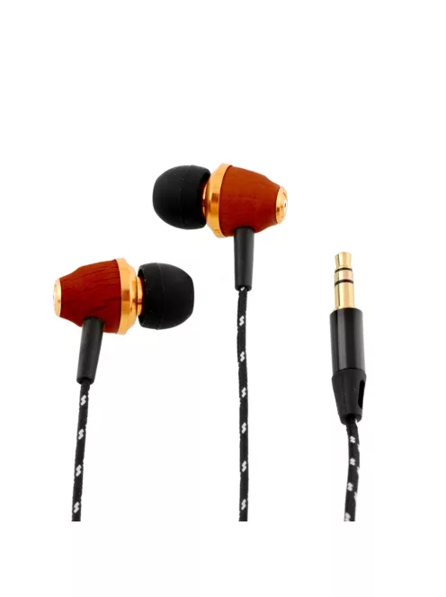 AWEI ES-Q5 - Căști In-Ear din lemn real - Roșu
