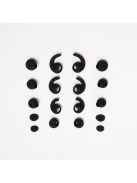 BUTTONS AIR - Căști premium stereo wireless (TWS) din ceramică, cu protecție la umezeală IPX5 - Negru