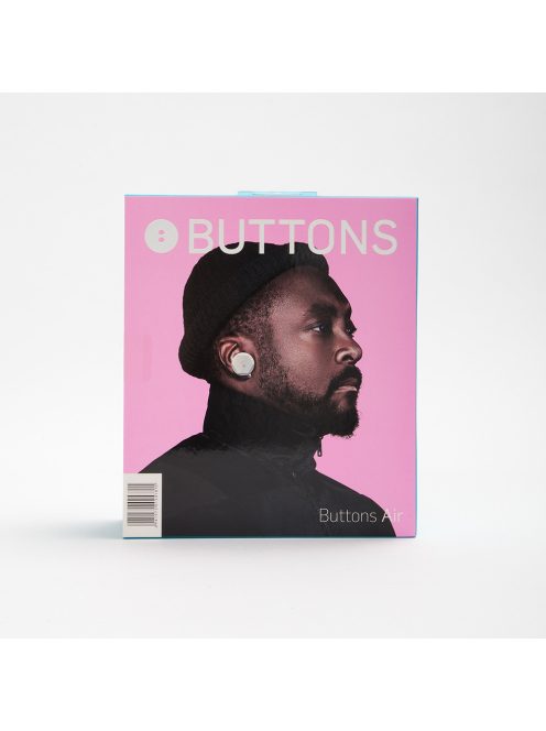 BUTTONS AIR - Căști premium stereo wireless (TWS) din ceramică, cu protecție la umezeală IPX5 - Negru