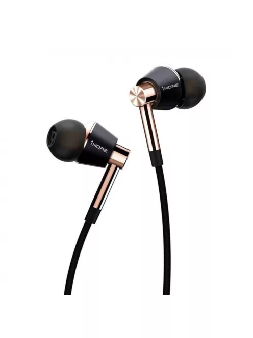 1MORE E1001 - Căști In-ear Triple-driver, certificate THX, cu microfon - Auriu