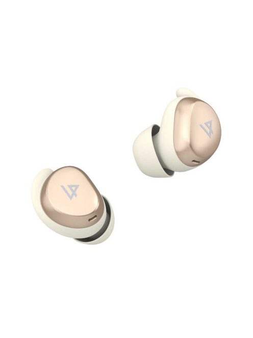 LYPERTEK SOUNDFREE S10 - True Wireless Stereo (TWS) Căști intraauriculare ultra compacte cu anulare activă a zgomotului (ANC) Încărcare wireless (Qi) Bluetooth 5.3 IPX4 - Bej