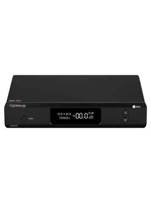 TOPPING D90SE - MQA DAC de birou de înaltă calitate 32bit 768KHz DSD512 - Negru