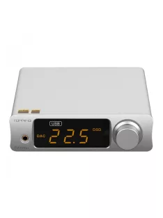   TOPPING DX3PRO+ - DAC desktop și amplificator pentru căști 32bit 768KHz DSD512 - Argintiu