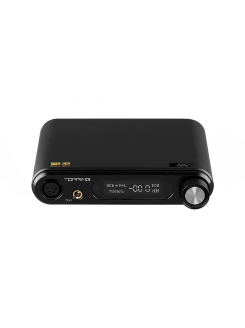 TOPPING DX5 LITE - DAC de birou de calitate superioară și amplificator pentru căști NFCA 32bit 768kHz DSD512 - Negru
