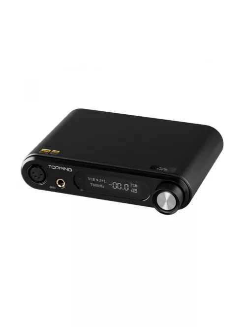 TOPPING DX5 LITE - DAC de birou de calitate superioară și amplificator pentru căști NFCA 32bit 768kHz DSD512 - Negru