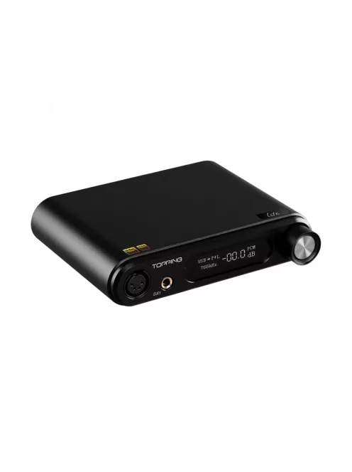 TOPPING DX5 LITE - DAC de birou de calitate superioară și amplificator pentru căști NFCA 32bit 768kHz DSD512 - Negru