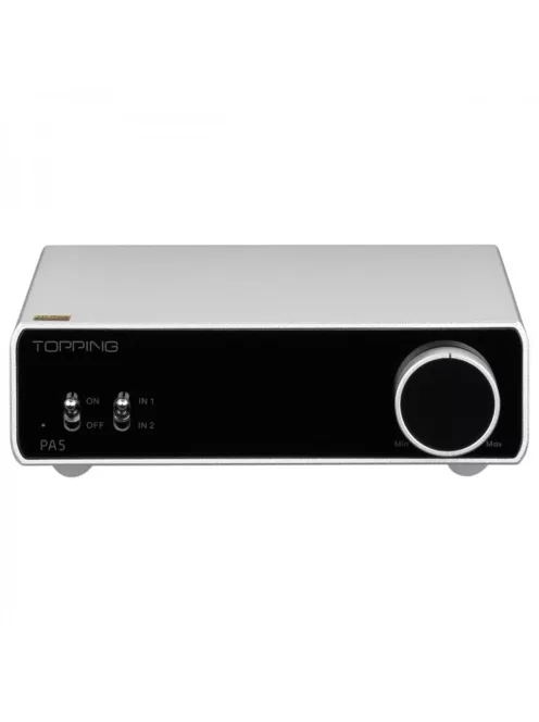 TOPPING PA5 - Amplificator stereo de birou echilibrat în clasă D 2x125W - Argintiu