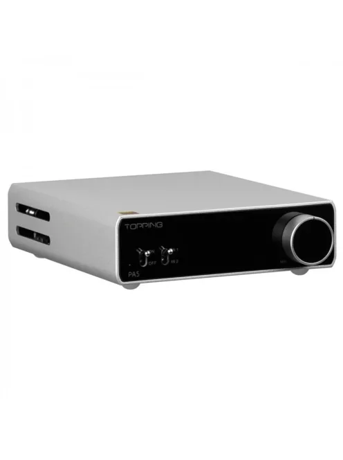 TOPPING PA5 - Amplificator stereo de birou echilibrat în clasă D 2x125W - Argintiu