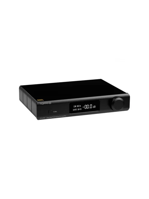 TOPPING PRE90 - Preamplificator stereo de birou de calitate superioară - Negru