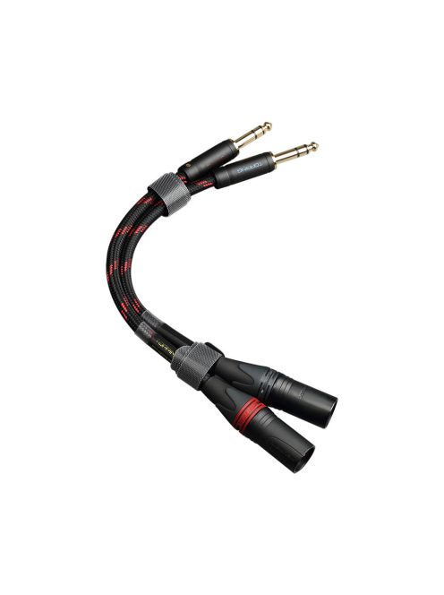 TOPPING TCT2 - Cablu audio balansat HiFi  Jack 6,3mm - mufă tată XLR - 25cm