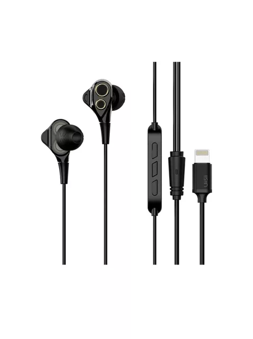UIISII I8 - Casca audio Hi-res cu conector Lightning cu unitate dinamica duala - 