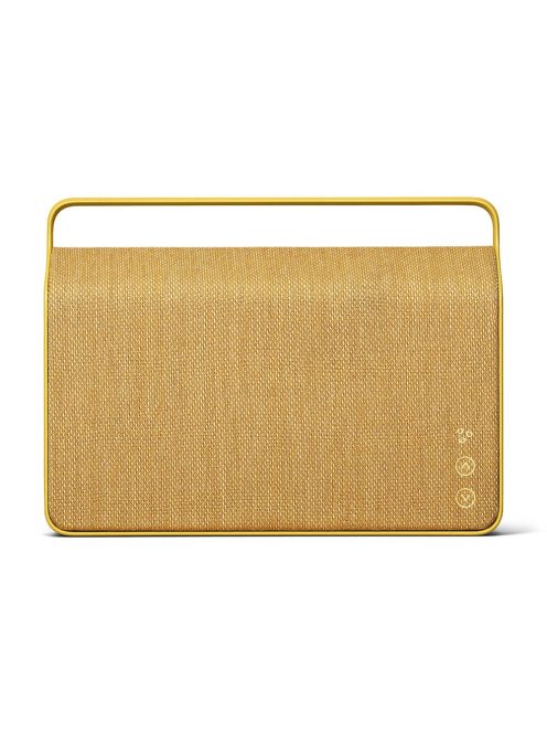 VIFA COPENHAGEN 2.0 - Boxă portabilă premium, wireless multi-room, cu capac din material țesut „KVADRAT” - Galben Sand