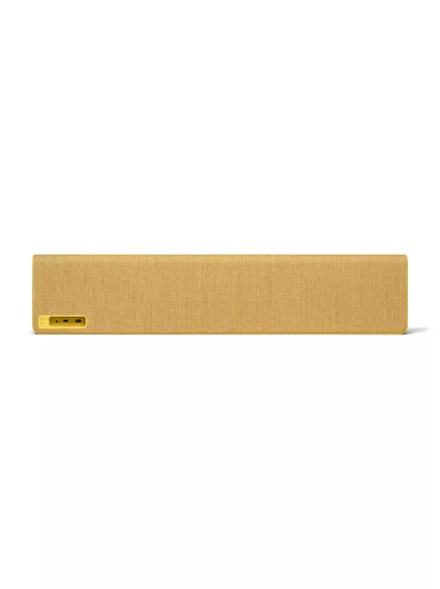 VIFA STOCKHOLM 2.0 - Boxă premium wireless, multi-room, cu capac din țesătură "KVADRAT", consolă de perete și telecomandă - Galben Sand - DEMO